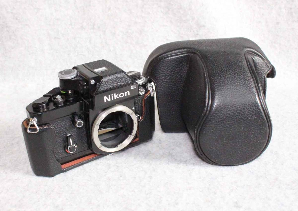 [is32]カメラ ケース　Nikon F2用　ニコン 　　 一眼レフ エフツー camera case　_カメラで装着確認