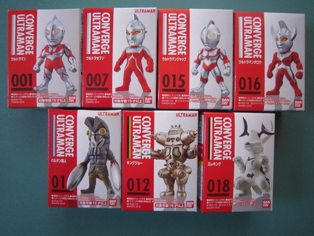 CONVERGE ULTRAMAN 鹹蛋超人鯤barge 鹹蛋超人&seven&傑克&太郎&barutan星人&王Joe&electronic王 原文:CONVERGE ULTRAMAN ウルトラマンコンバージ ウルトラマン＆セブン＆ジャック＆タロウ＆バルタン星人＆キングジョー＆エレキング