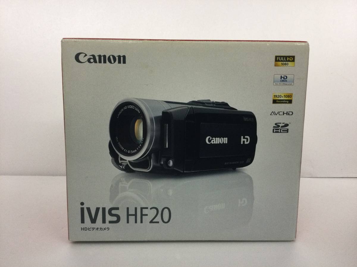 Z149◆中古ジャンク品◆CANON ivls HF20 HDビデオカメラ ※付属品の充電器なし_画像1