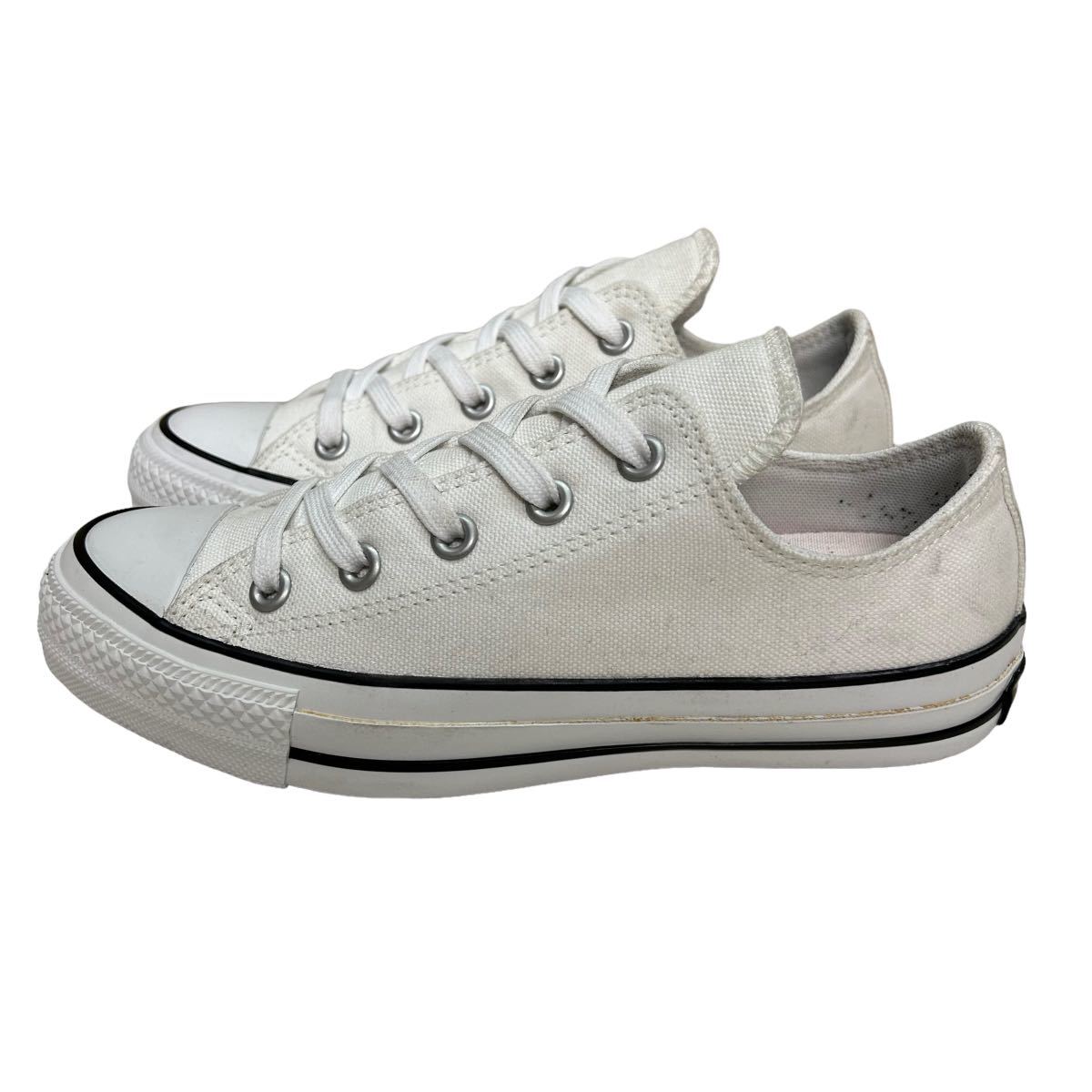 BB926 CONVERSE コンバース オールスター チャックテイラー レディース ローカットスニーカー US4 23cm ホワイト キャンバス 良好_画像2