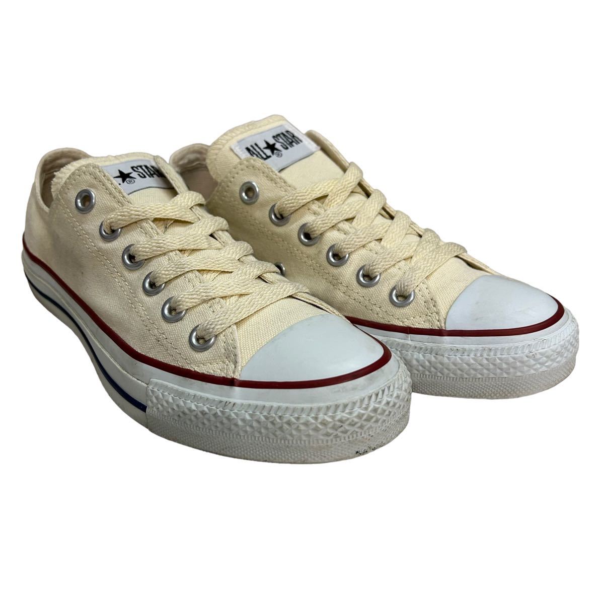 BC316 CONVERSE コンバース オールスター レディース ローカットスニーカー US5 24cm ベージュ キャンバス_画像8