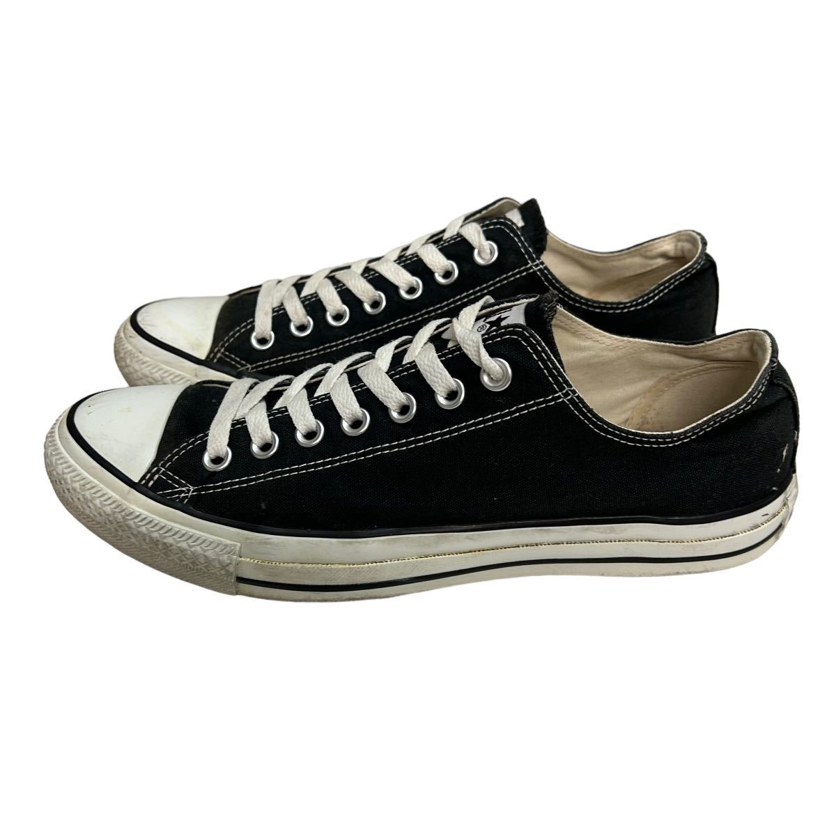 BC325 CONVERSE コンバース オールスター ローカットスニーカー US9.5 28cm ブラック キャンバス_画像2