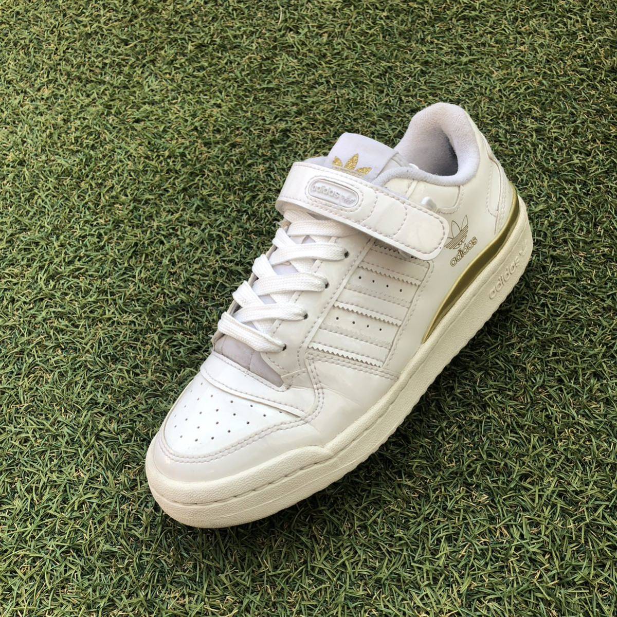 美品23 5 adidas FORUM LO アディダス フォーラム ロー HW680｜Yahoo