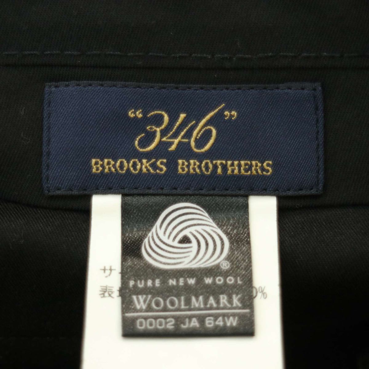 346 Brooks Brothers ブルックスブラザーズ 秋冬 ウール100%★ スラックス パンツ Sz.35　メンズ グレー 大きいサイズ　A4B00050_1#Q_画像7