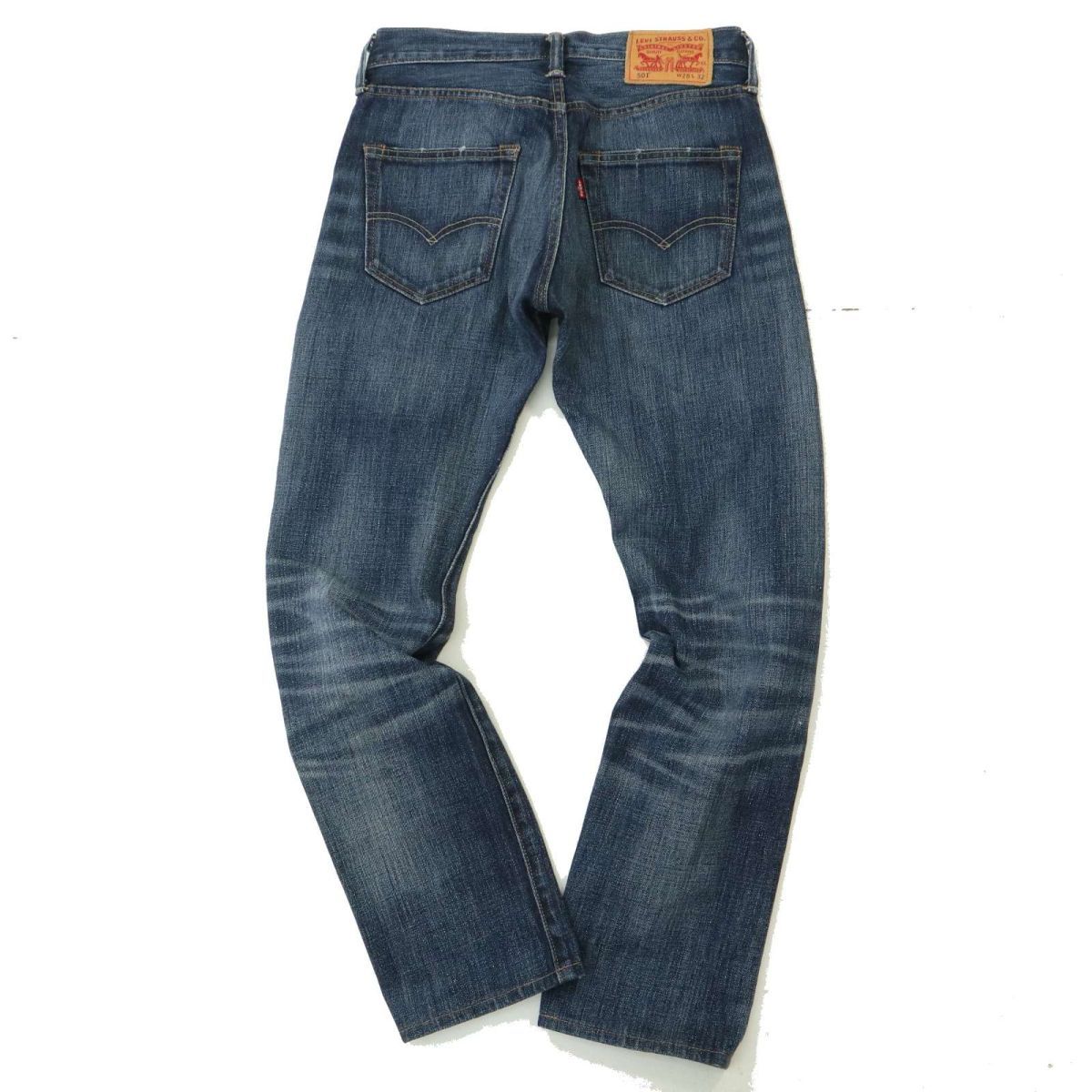 Levi's 501 リーバイス 00501-1485 ダメージ加工★ ストレート デニム パンツ ジーンズ Sz.28　メンズ　A4B00172_1#R_画像2