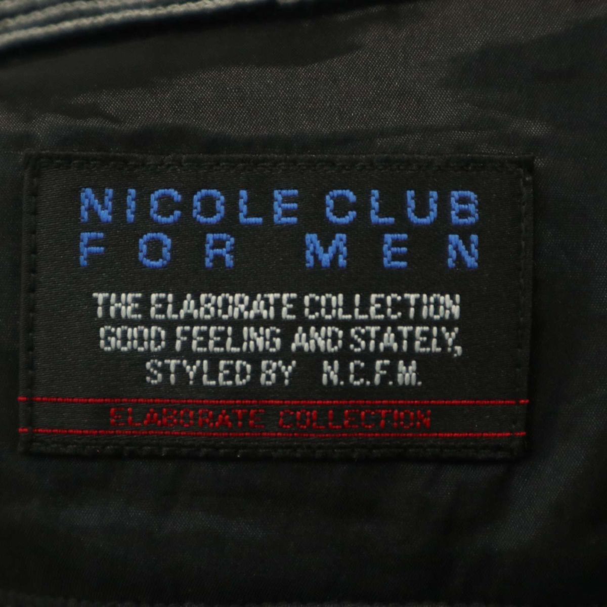 NICOLE CLUB FOR MEN ニコルクラブ フォーメン 通年 ストライプ★ 長袖 スリム シャツ Sz.48　メンズ　A4T00677_1#C_画像5