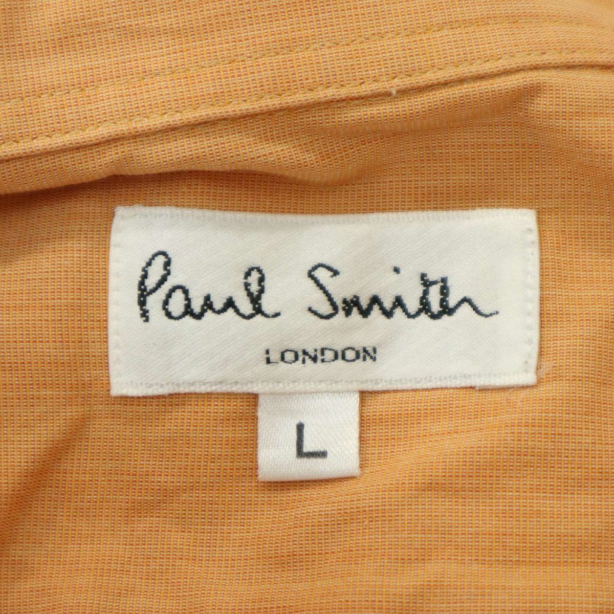 Paul Smith LONDON ポールスミス ロンドン 通年 ゆったり♪ 長袖 コットン シャツ Sz.L　メンズ　A4T00649_1#C_画像5