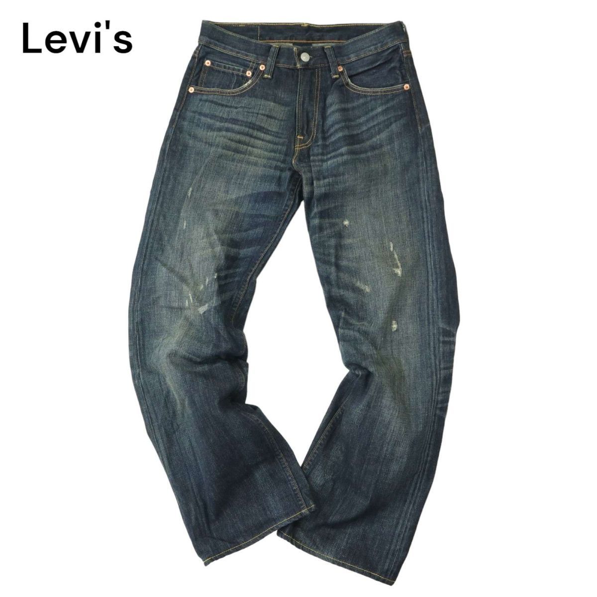 Levi's 503 リーバイス 00503-0209 通年★ ダメージ加工 ストレート デニム パンツ ジーンズ Sz.29 メンズ A4B00407_1#Rの画像1