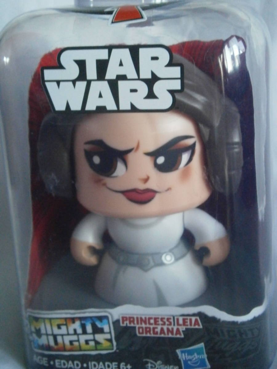ハズブロ　スターウォーズ　マイティ・マグ　レイア姫（Princess Leia Organa）　頭を押すと表情が変わります_画像5