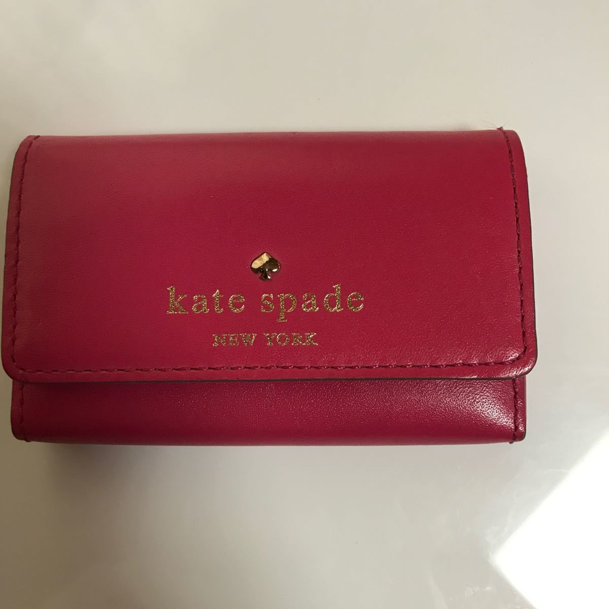 kate spade 小物入れ　ポーチ　ケイトスペード レザー ピンク レディース　ブランド_画像1