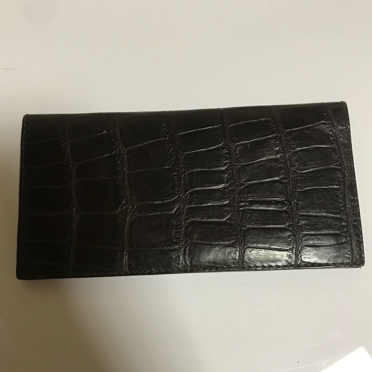 Felisi Feliji Bi -Cold Wallet Black Brown Topled Crocodile Leather's Men's Brand