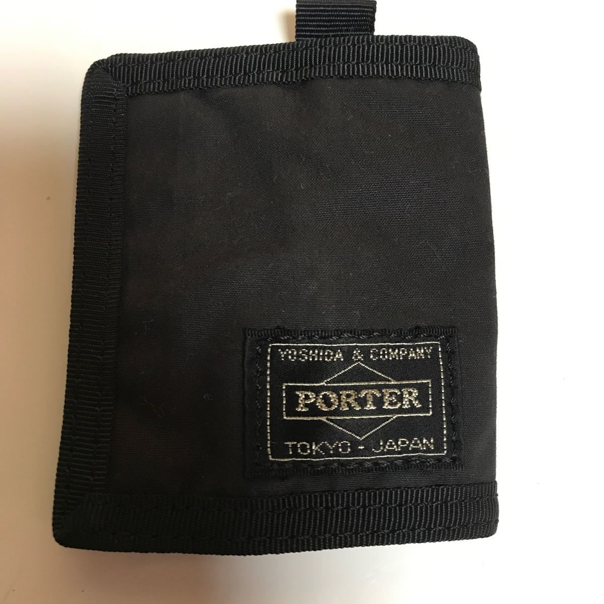 PORTER コインケース ナイロン　ブラック 吉田カバン ポーター マジックテープ　黒 メンズ　小銭入れ_画像1