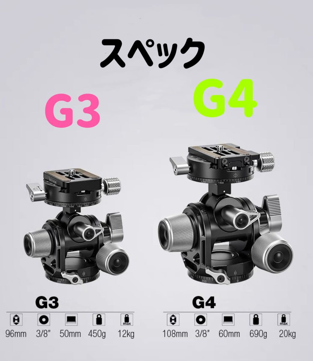 G4Pro+GR-2+QP-70N/ギア雲台 Leofotoレオフォトアルカスイス対応　新品日本未発売_画像9
