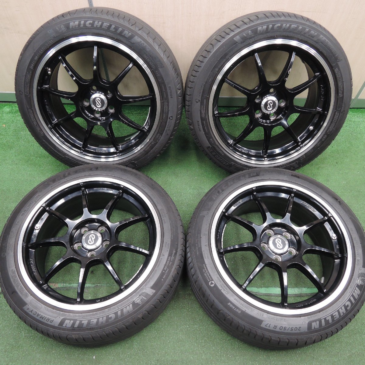 *送料無料*4本価格★ENKEI RSM9 205/50R17 ミシュラン プライマシー4 エンケイ 17インチ PCD100/5H★3122315HAノ_画像1