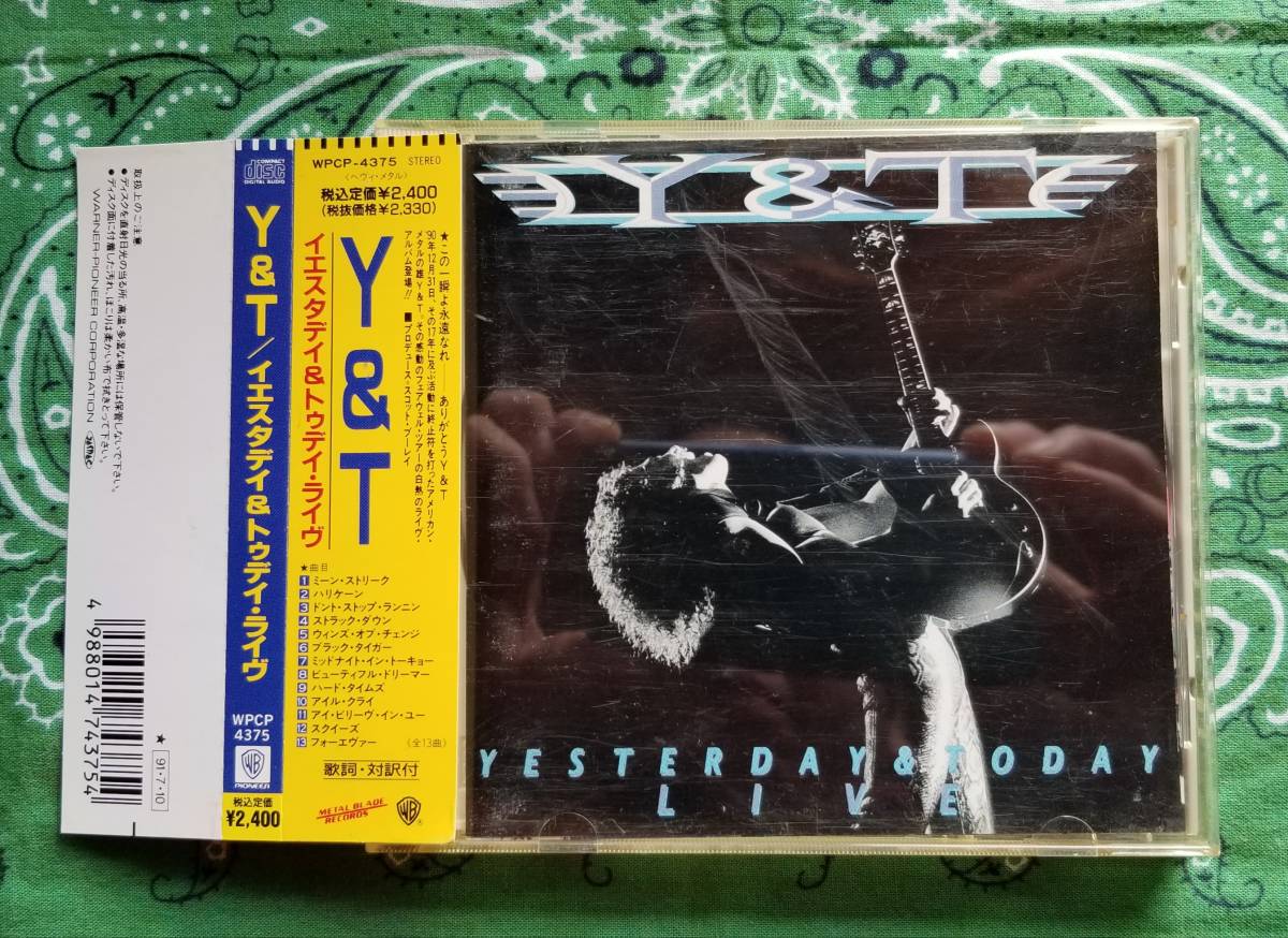 Y&T ／ イエスタデイ・アンド・トゥデイ・ライヴ　ＣＤ　国内版（帯付き）希少品_画像1