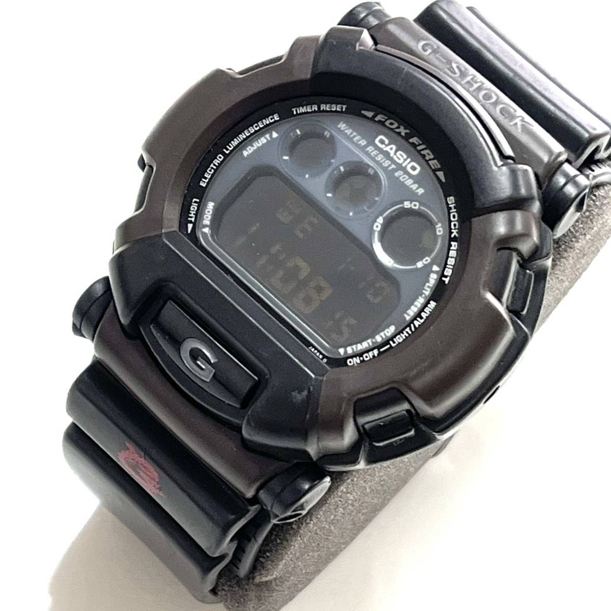 ★処分品★G-SHOCK ジーショック カシオ 腕時計DW-002 1289 20気圧防水 稼働品ブラック FOX FIRE_画像5