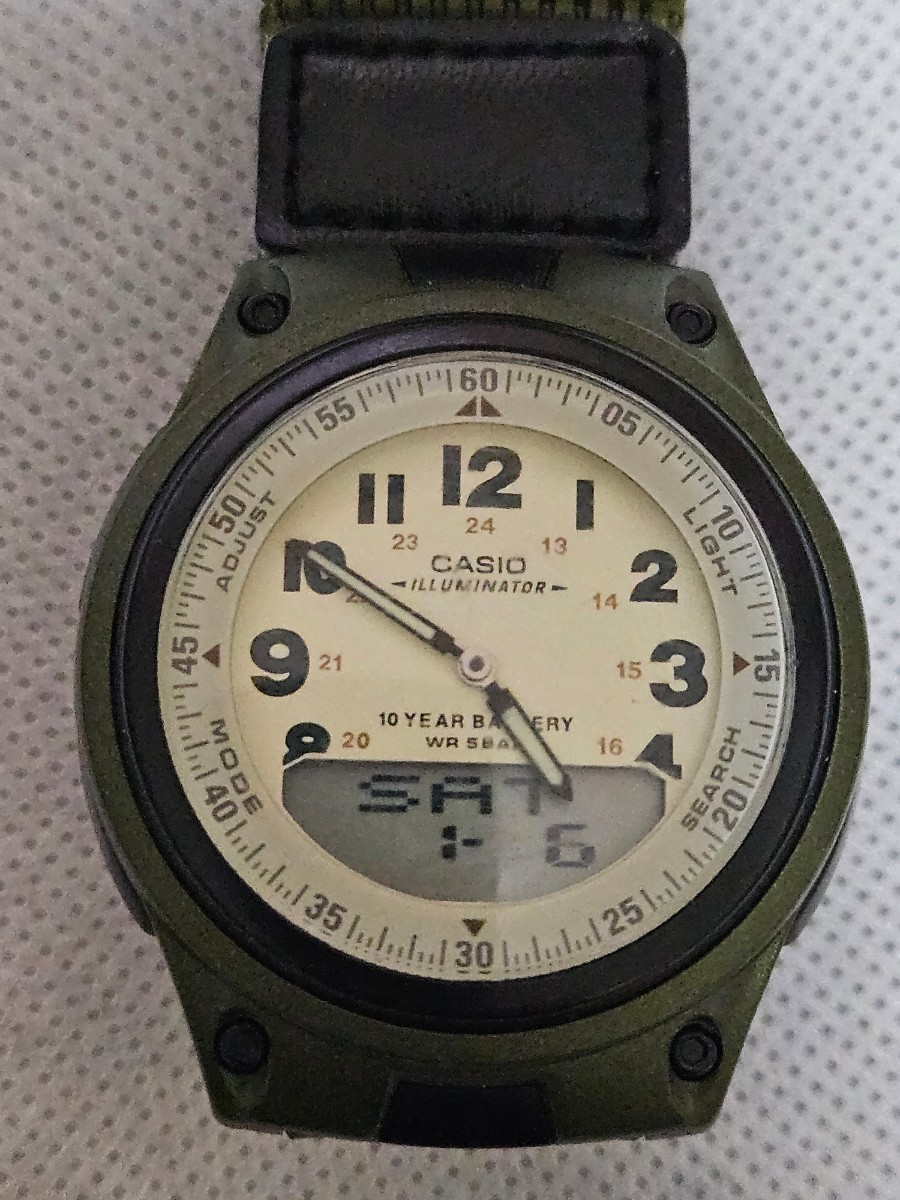 CASIO Collection STANDARD AW-80V-3BJF （ブラック）マジックテープ式_画像2