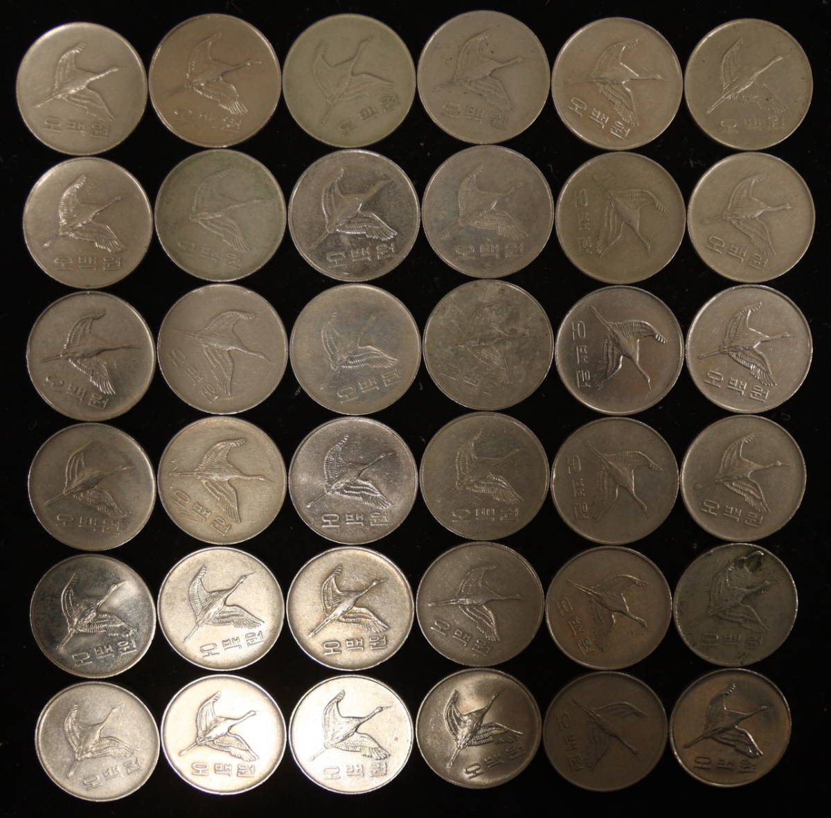 韓国 500WON 140枚 まとめて おまとめ 大量 韓国ウォン ウォン 韓国硬貨 古銭 コイン 硬貨_画像5