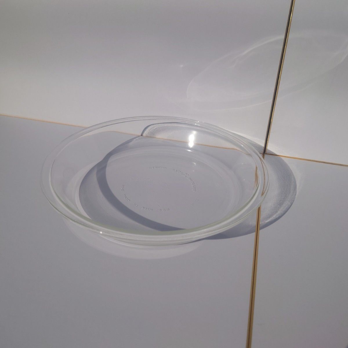 【未使用品】パイレックス パイ皿 23cm IWAKI PYREX 耐熱ガラス食器 MADE IN JAPAN