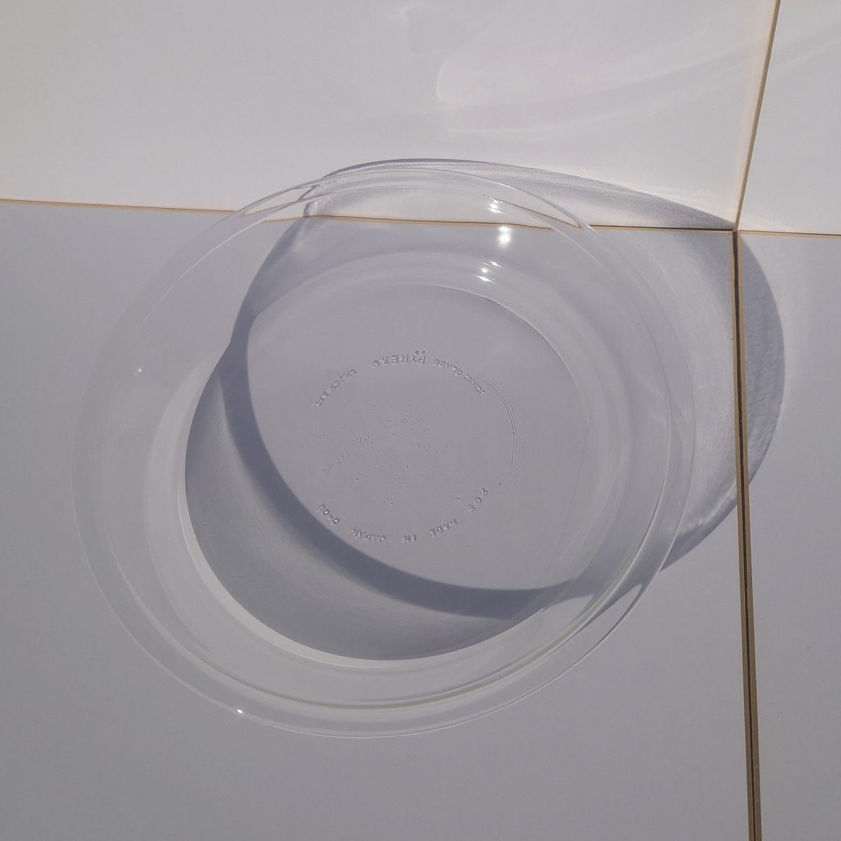 【未使用品】パイレックス パイ皿 23cm IWAKI PYREX 耐熱ガラス食器 MADE IN JAPAN