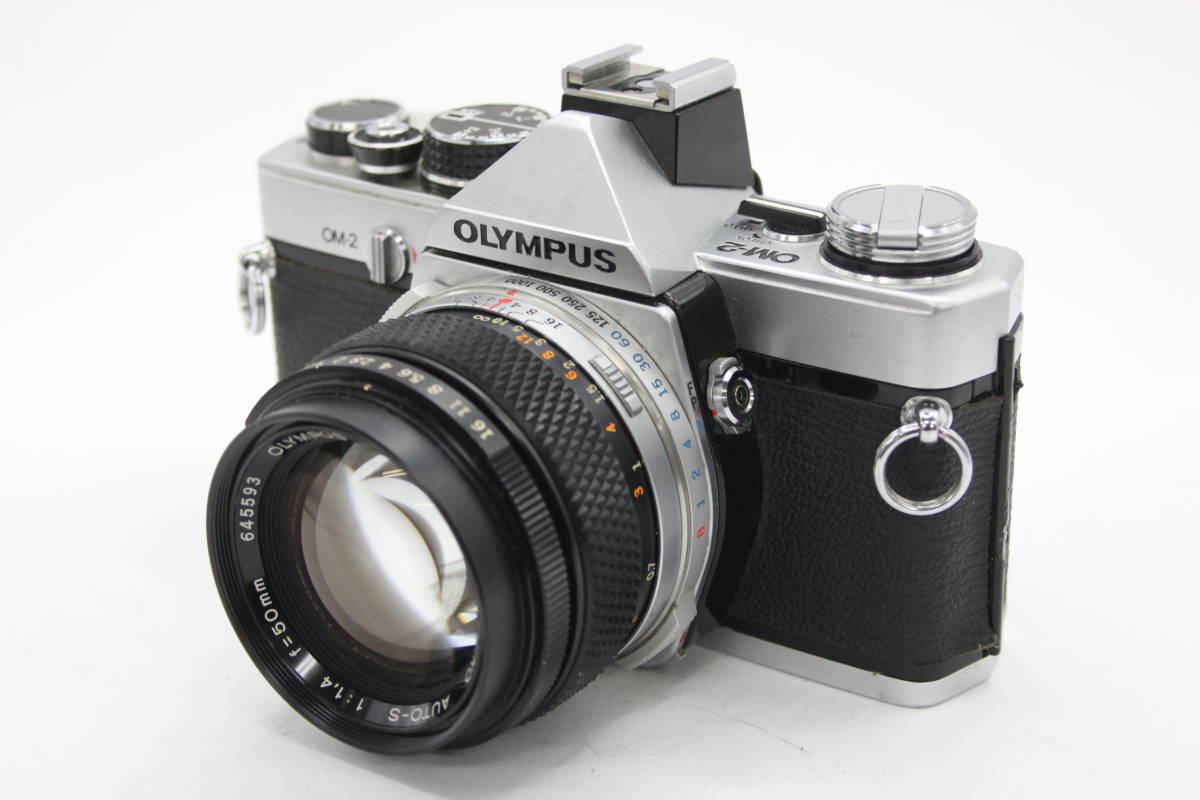 Y345 オリンパス Olympus OM-2 OM-System G.Zuiko Auto-S 50mm F1.4 ボディレンズセット ジャンク_画像1