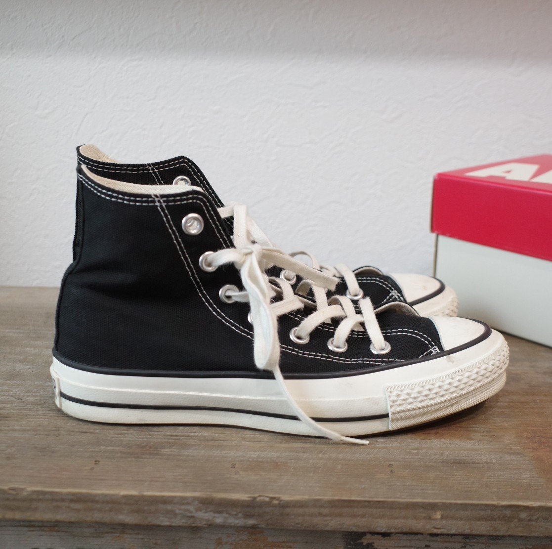 ★CONVERSE/コンバース　*キャンバスオールスター　ハイカットスニーカー/size:23.5　黒*　古着のgplus広島　2401r3_画像2