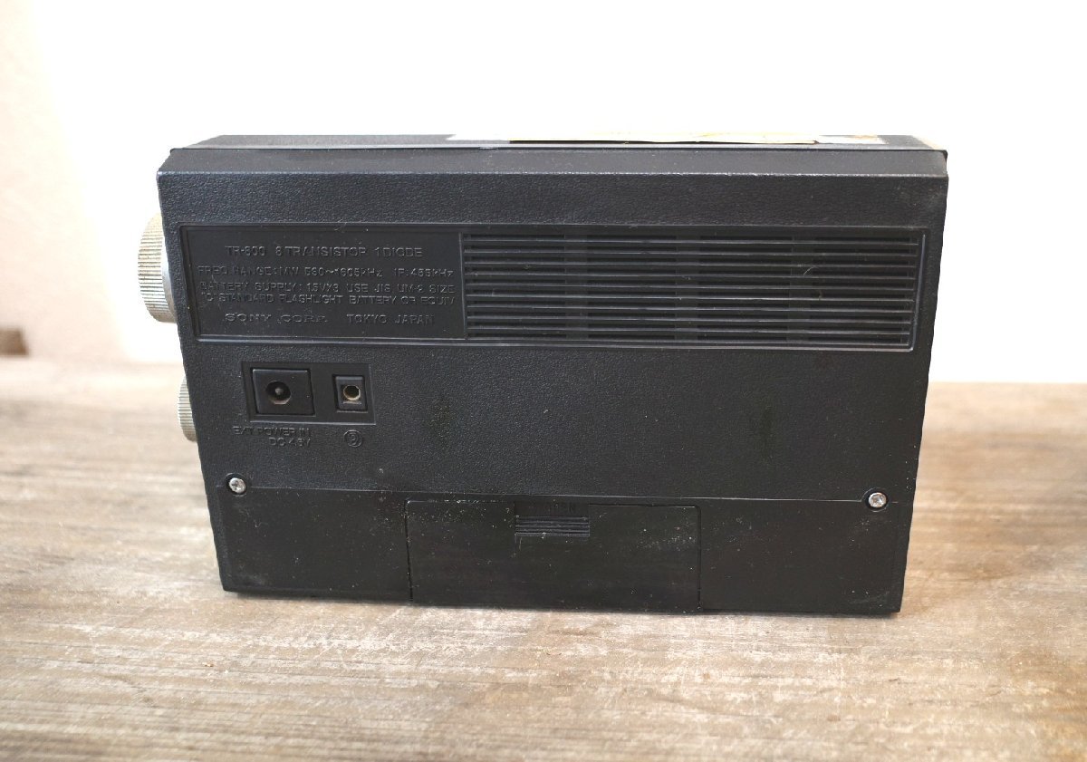 ○1969年SONY ソニー TR-800 AM専用 トランジスターラジオ　古道具のgplus広島2401_画像5