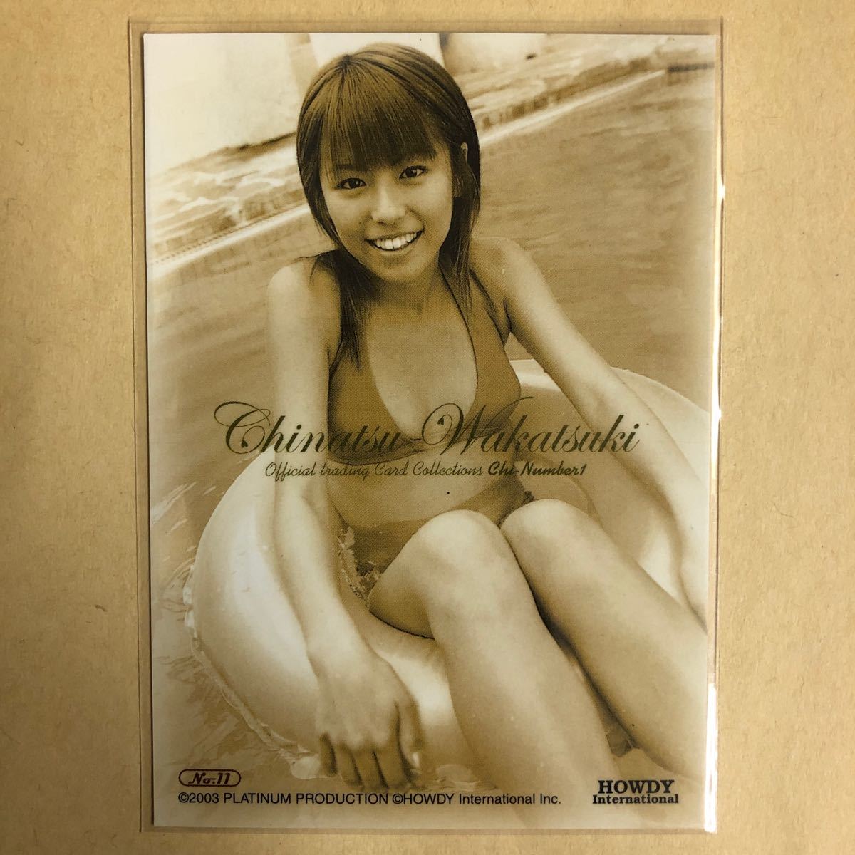 若槻千夏 2003 トレカ アイドル グラビア カード 水着 ビキニ 11 タレント トレーディングカードの画像2