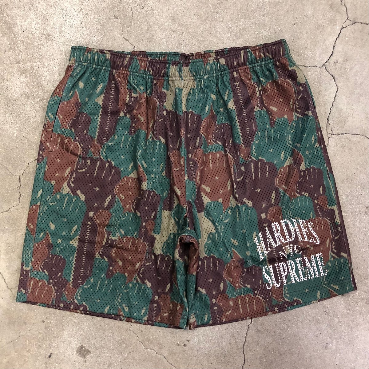 未使用品 Supreme Hardies Camo Basketball Short L シュプリーム ハーディーズ カモ バスケットボール ショート カモフラ_画像1