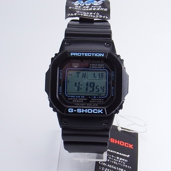 未使用品 CASIO G-SHOCK GW-M5610BA-1JF カシオ Gショック ブラック×ブルーシリーズ マルチバンド6 タフソーラー_画像4