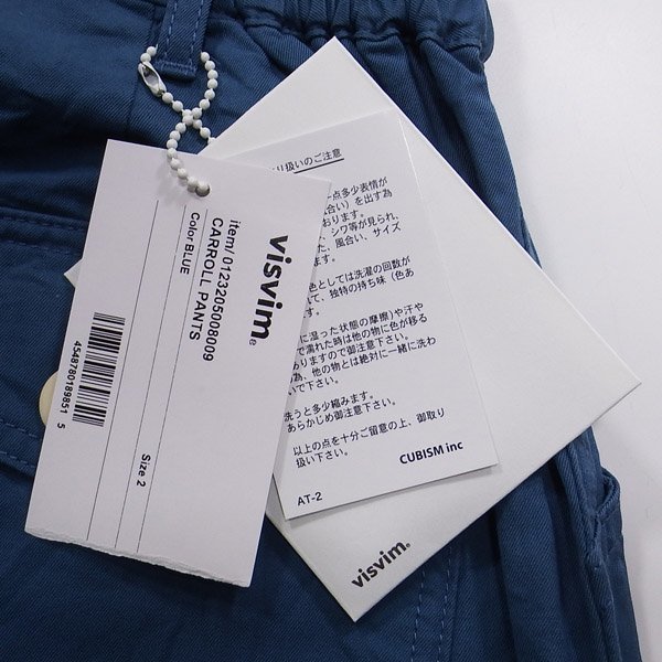 極美品 23aw visvim CARROLL PANTS BLUE 2_画像3