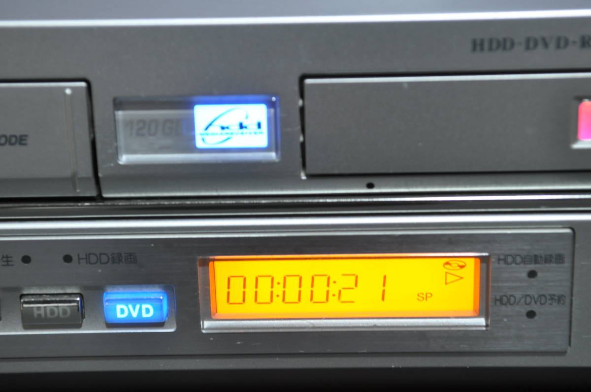 ★再生確認OK★シャープ DV-HRW35 VHS/DVD/HDD一体型ビデオデッキ！本体のみ_画像7