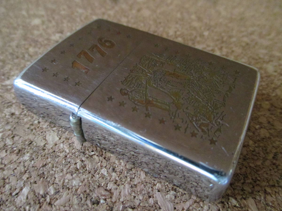 ZIPPO 『1776 アメリカ合衆国の独立宣言 200周年記念』1975年製造 ジョージ・ワシントン イギリス王国 オイルライター ジッポー 廃版激レア_画像1