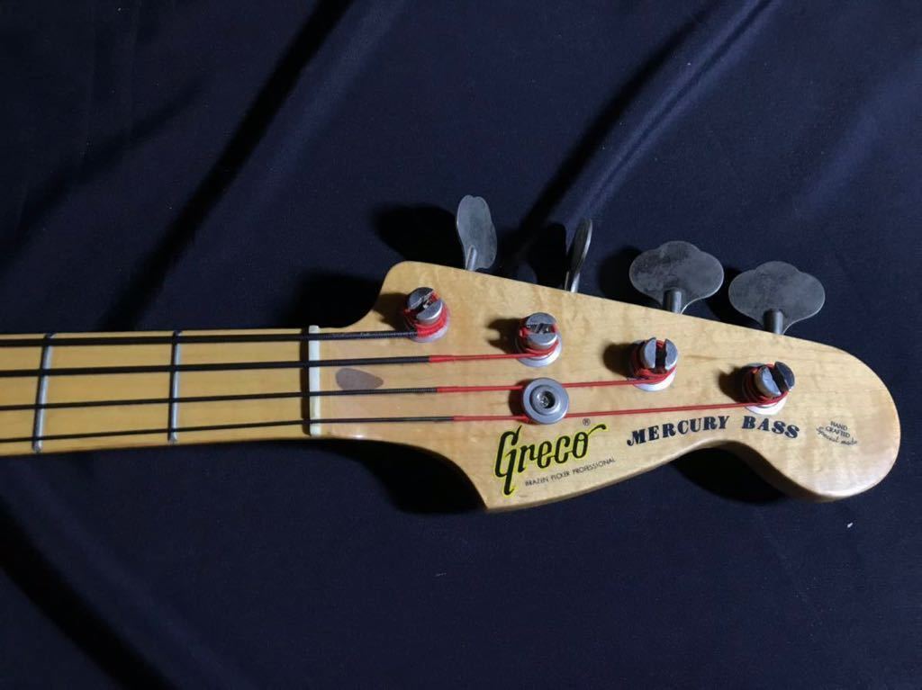 Greco mercury bass グレコ エレキベース　4弦　B791255 ジャパンビンテージ　音出し未確認　ハードケース付き_画像5