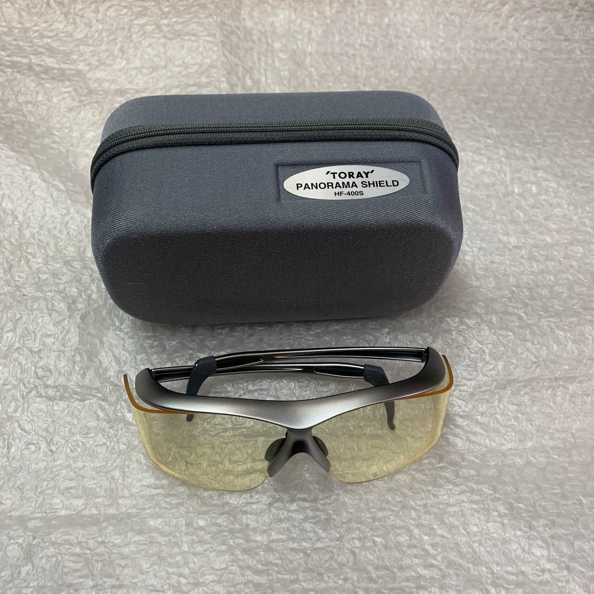美品 東レ TORAY パノラマシールド HF-400S 防護グラス