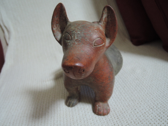 犬の置物 陶器 レプリカ品 マヤ文明/メキシコ_画像2