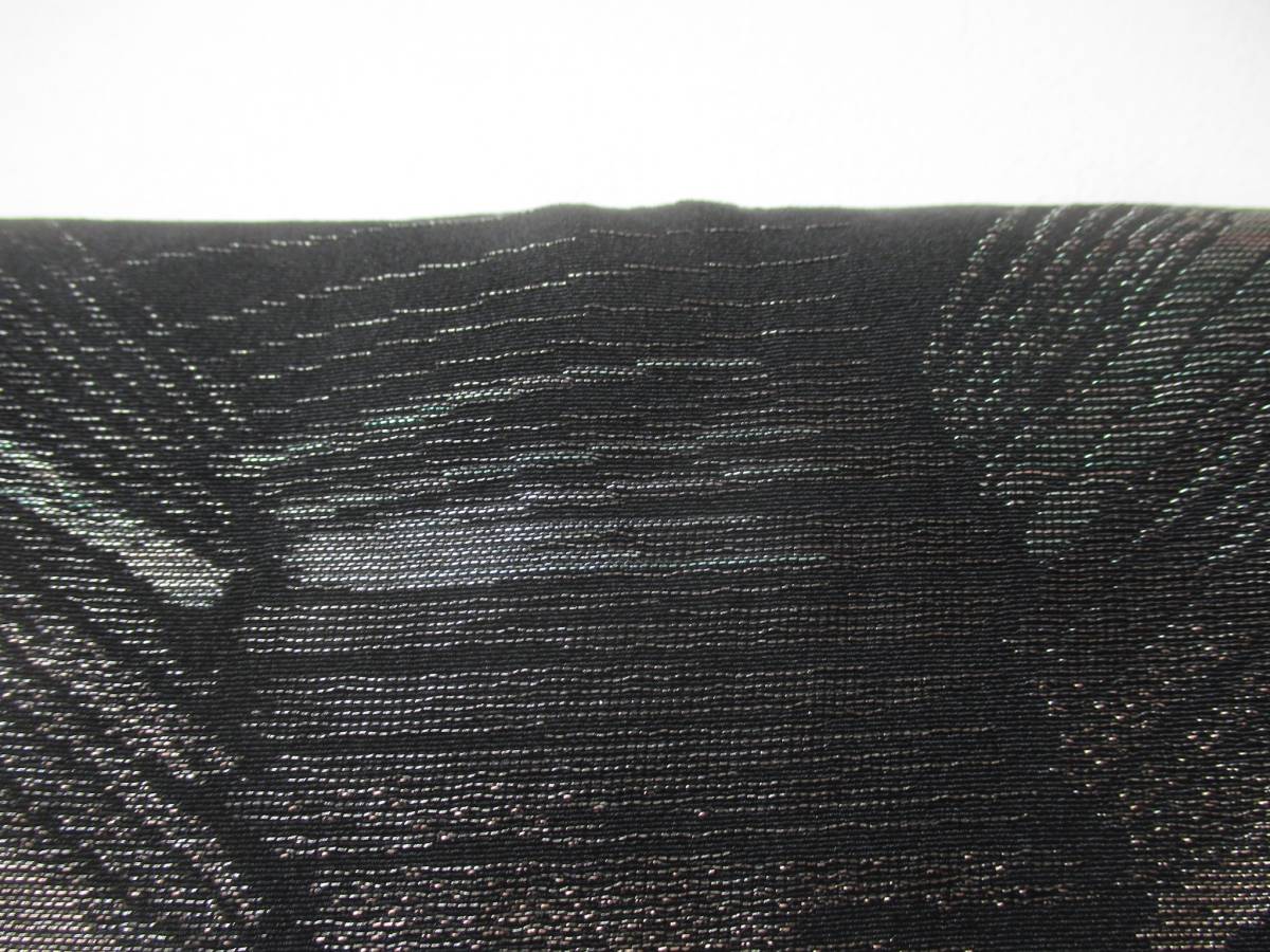 正絹 黒羽織 / 金糸 銀糸織り出しギラギラ羽織 / メタリックグリーン / 同梱可 / 羽織のみの販売です_画像8