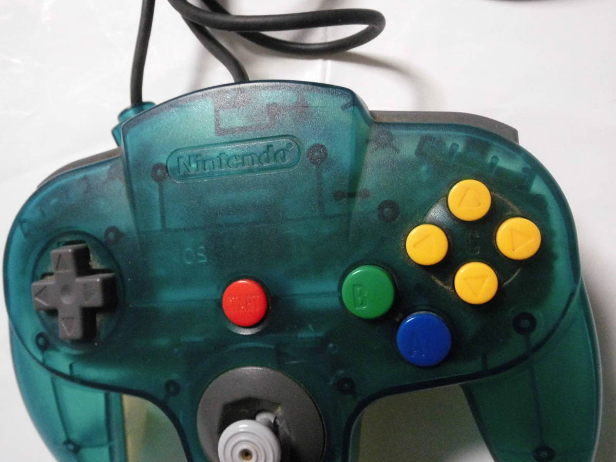 NINTENDO64 コントローラー クリアブルー NUS-005　動作確認済