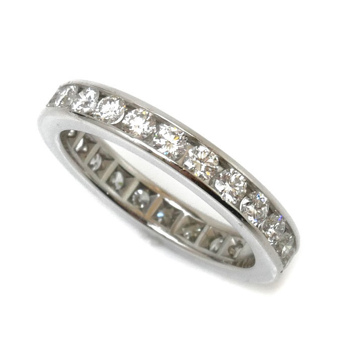 【楽天スーパーセール】 TIFFANY&Co. 中古 レディース 3.6g 6.5号 60003339 リング・指輪 チャネルセッティング フルサークル Pt950プラチナ ティファニー プラチナ