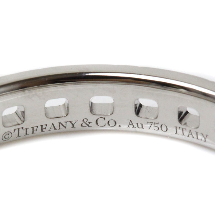 TIFFANY&Co. ティファニー K18WG ホワイトゴールド Tトゥルー ナロー リング・指輪 62508469 20号 3.8g ユニセックス 中古 美品の画像5