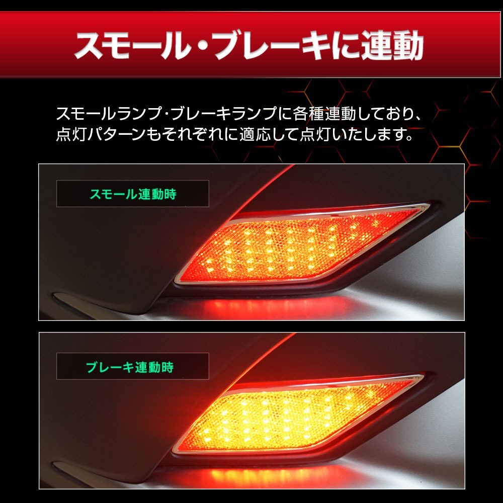 【 アウトレット 】 カローラクロス LEDリフレクターランプ ブレーキ ポジション On/Off切替 車検対応_画像3