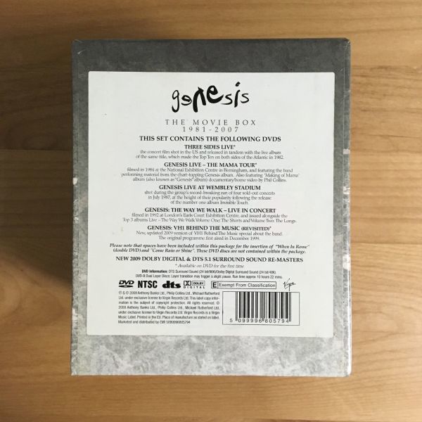 【新品未開封 SEALED! 5DVD(NTSC) BOX】 Genesis ジェネシス / THE MOVIE BOX 1981-2007 (R2 521758) 検 新品未使用 NEW MINT 美品 5枚組_画像6