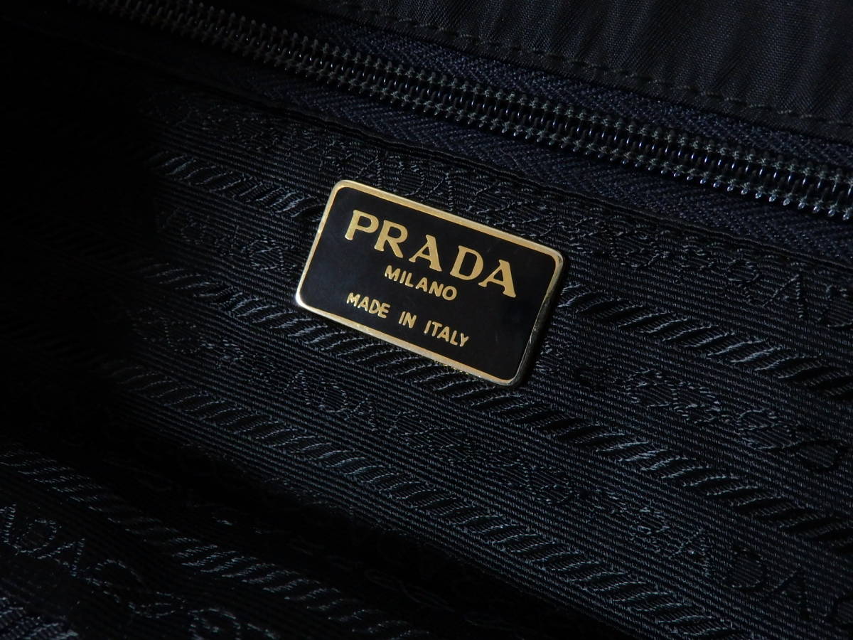 ＜本物 PRADA プラダ チェーントートバッグ キルティング ナイロン＞6.47.6　☆定形外710円☆_画像5