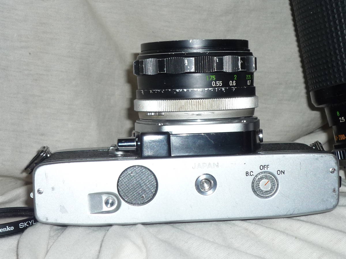 ミノルタ SRT101 (MC ROKKOR-PF 1:1.7 f=55mm 、MC ZOOM ROKKOR 1:4.5 f=80-200mm 付)露出計動作品_画像8