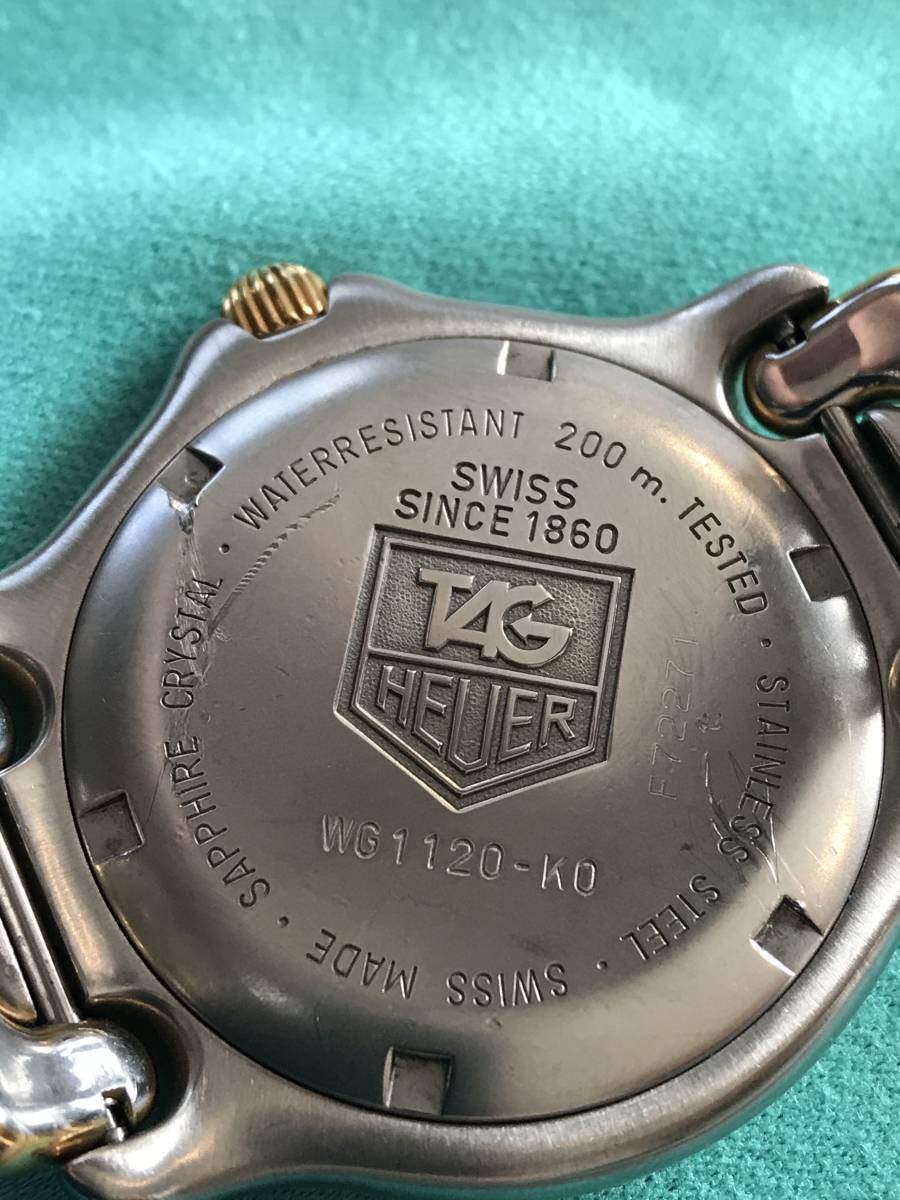 ☆タグホイヤー クォーツ 中古品 腕時計 メンズ プロフェショナル TAG HEUER WG-1120-KO ビンテージ_画像4