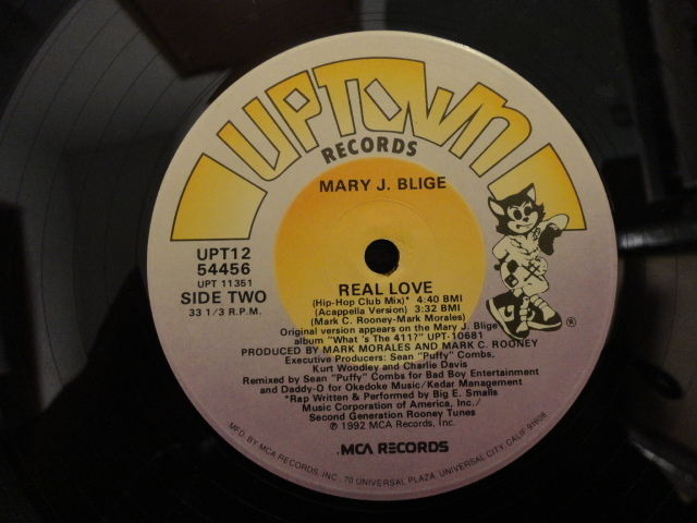 Mary J Blige - Real Love 最高名曲 90S R&B CLASSIC US盤 HIPHOP SOUL 12 STERLING刻印入り　視聴_画像2