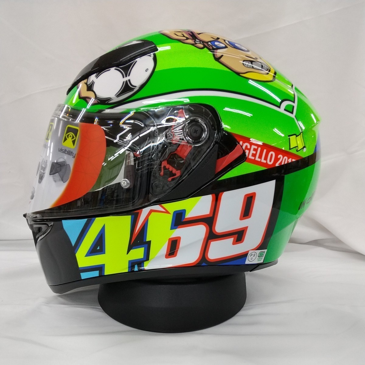 030190MF009-S エージーブイ AGV フルフェイスヘルメット K3 SV ROSSI MUGELLO 2017 Sサイズ (55-56cm) 805109345998 20240127_画像4