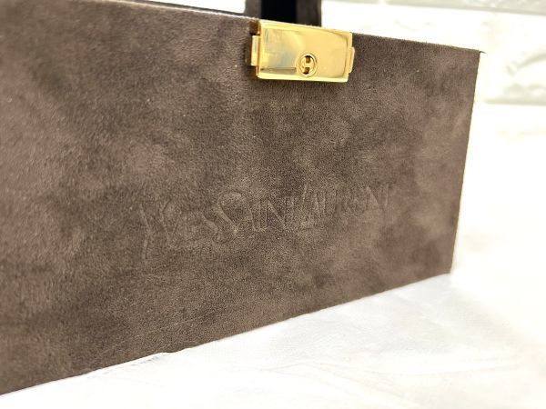 Yves Saint Laurent イヴサンローラン ジュエリーボックス アクセサリー ケース 小物入れ 宝石 鞄財布 fah 1K143Y_画像3