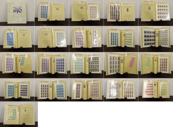 解説つき シートブック 切手 1980年～84年 5冊まとめ 額面¥168,780-_画像2