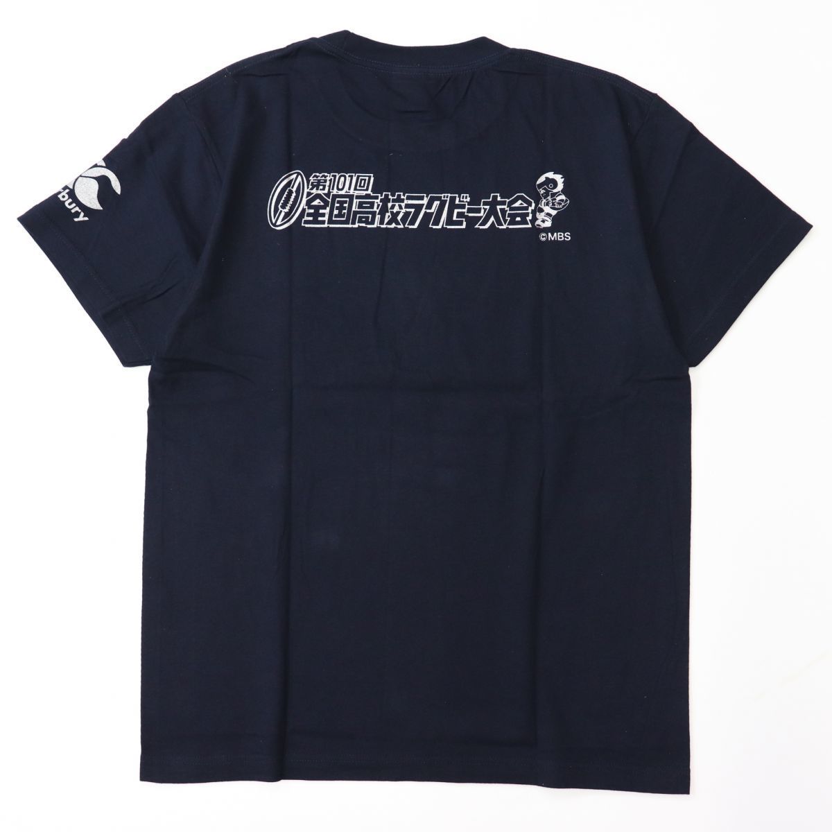 新品 未使用 カンタベリー CANTERBURY メンズ ラグビー コットン Tシャツ Lサイズ 紺の画像3